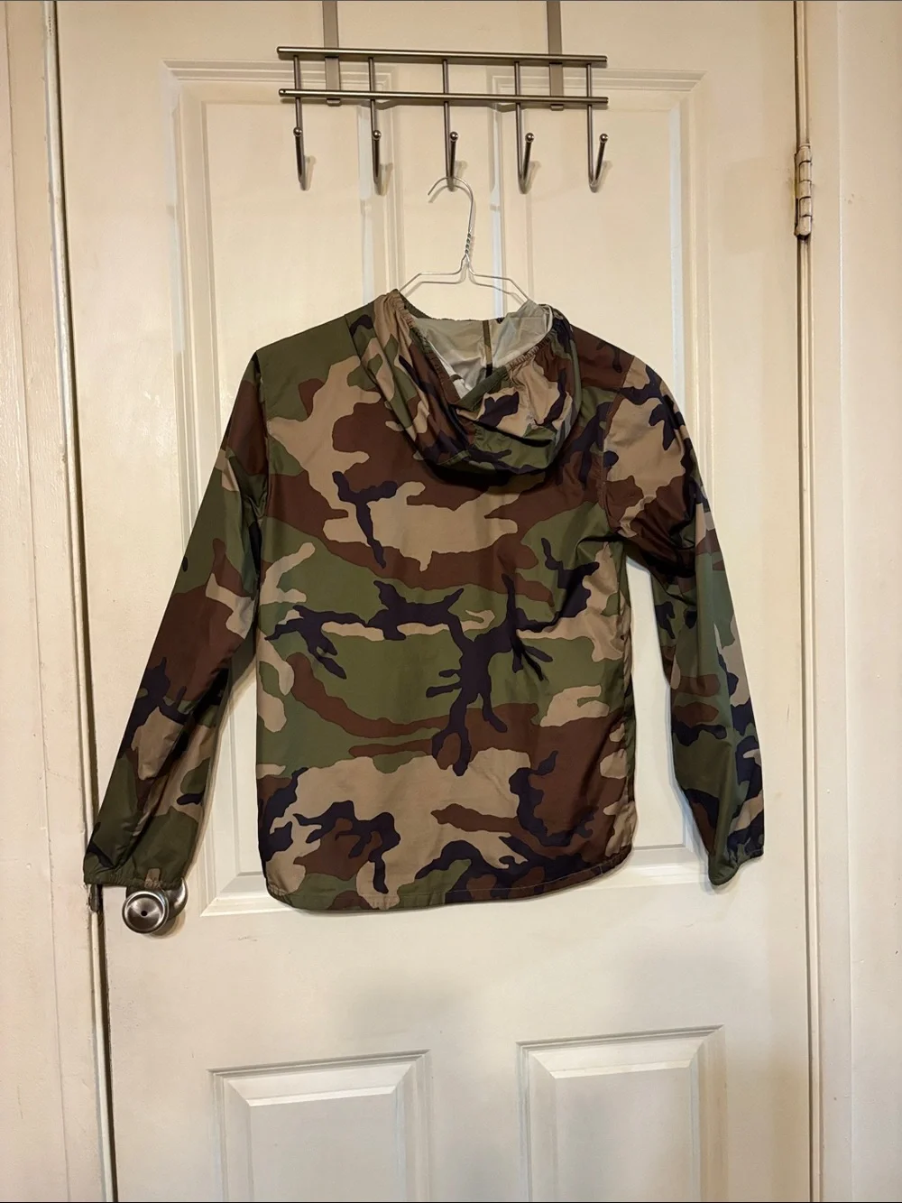 The North Face Camo Hooded Jacket in Green/Brown